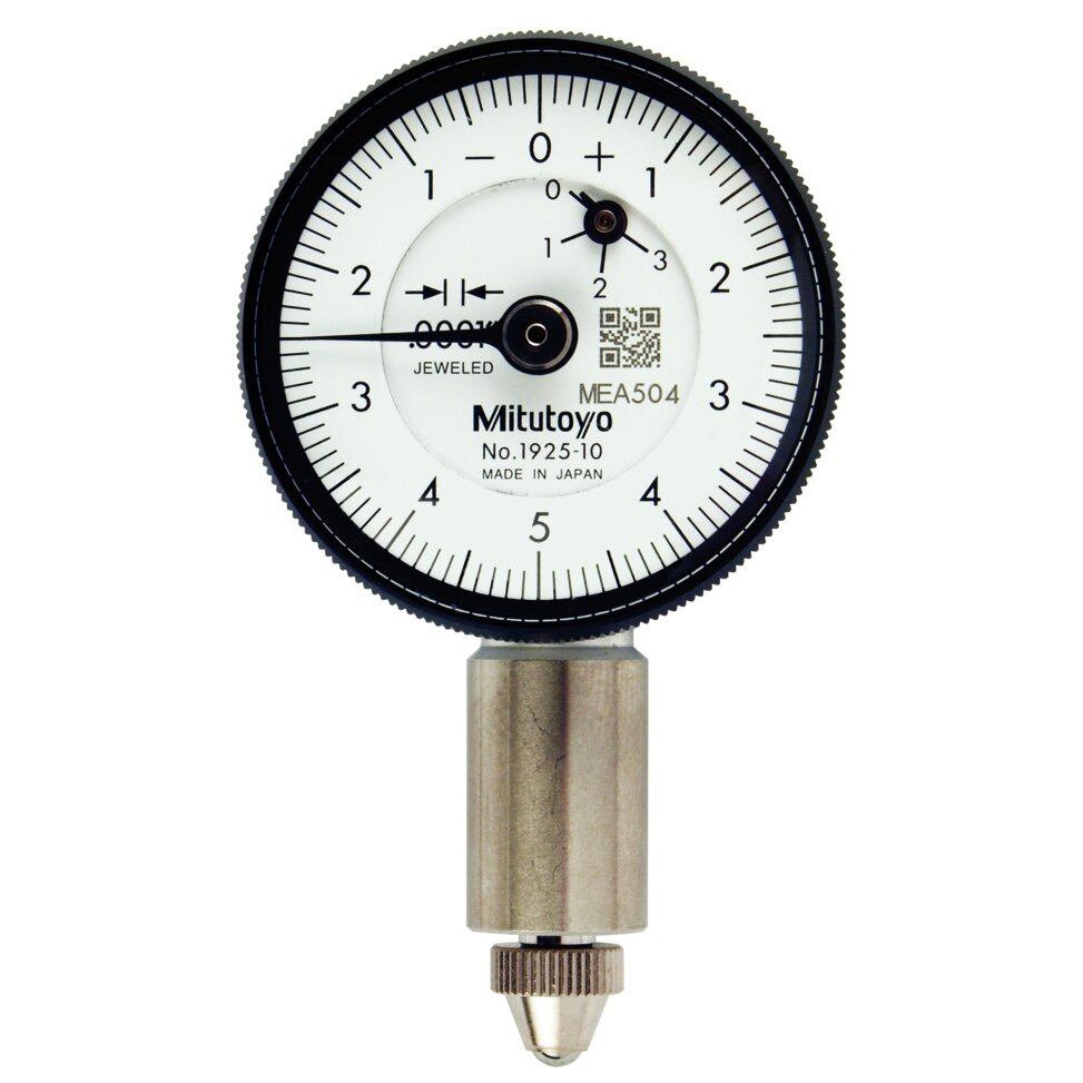 Đồng Hồ So Cơ Khí, Dial Indicator, Flat Back, AGD/ANSI 0,025", 0,0001", Jeweled Bearing Mitutoyo 1925AB-10 4 Đồng Hồ So Cơ Khí, Dial Indicator, Flat Back, AGD/ANSI 0,025", 0,0001", Jeweled Bearing Mitutoyo 1925AB-10
