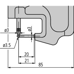 dong ho so co khi do day dial indicator thickness gauge 0 0 4 0 001 tube thickness 7361s 1