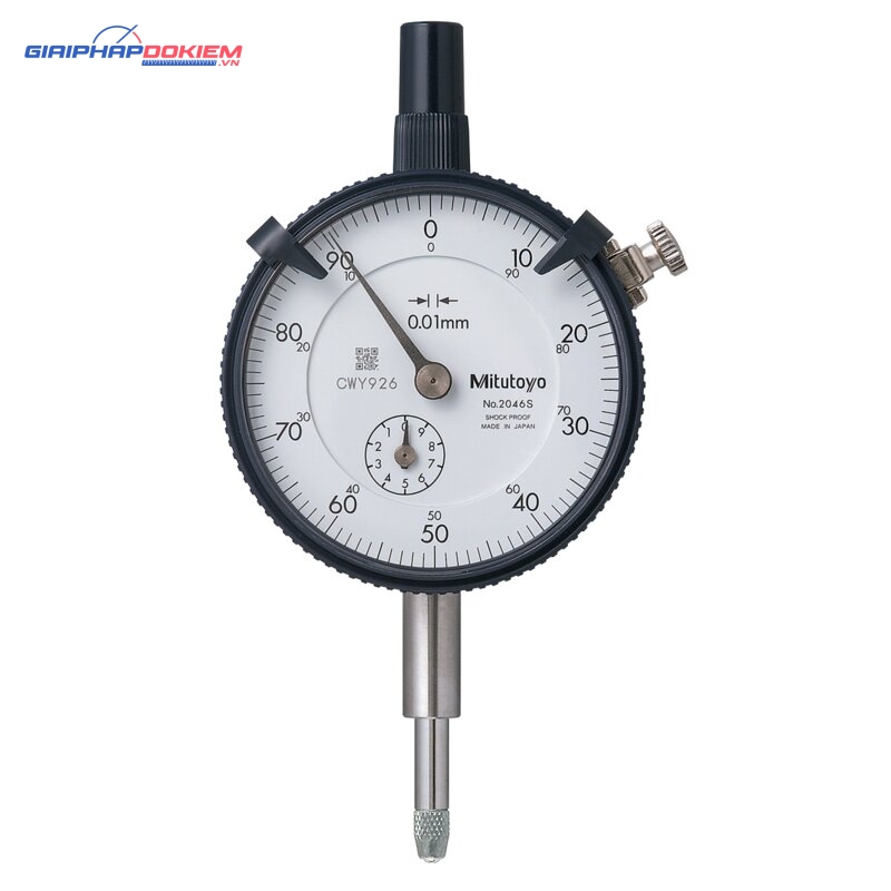 Đồng Hồ So Cơ Khí Lug Back 10mm, 0,01mm, 9,52mm Stem Mitutoyo 2046A-01 4 Đồng Hồ So Cơ Khí Lug Back 10mm, 0,01mm, 9,52mm Stem Mitutoyo 2046A-01