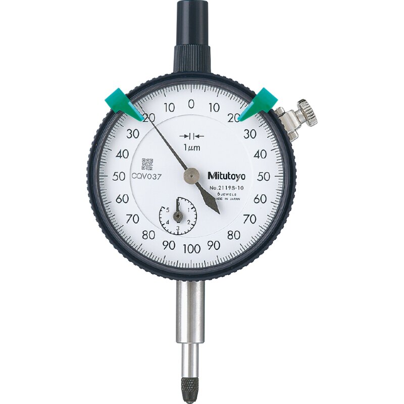 Đồng Hồ So Cơ Khí, Dial Indicator, Flat Back 5mm, 0,005mm, Jeweled Bearing Mitutoyo 2124SB-10 3 Đồng Hồ So Cơ Khí, Dial Indicator, Flat Back 5mm, 0,005mm, Jeweled Bearing Mitutoyo 2124SB-10
