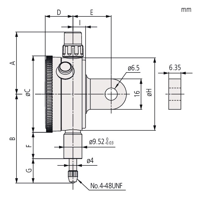 Đồng Hồ So Cơ Khí Lug Back, AGD/ANSI 0,125",0,001" Mitutoyo 1780A 5 Đồng Hồ So Cơ Khí Lug Back, AGD/ANSI 0,125",0,001" Mitutoyo 1780A - Ảnh 2