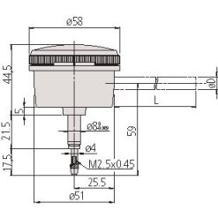 Đồng Hồ So Cơ Khí Lug Back 0,1mm, 0,001mm Mitutoyo 2990A-10 7 dong ho so co khi lug back 0 1mm 0 001mm mitutoyo 2990t 10 1