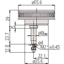 Đồng Hồ So Cơ Khí Lug Back 1mm, 0,01mm Mitutoyo 2960A 8 Đồng Hồ So Cơ Khí Lug Back 1mm, 0,01mm Mitutoyo 2960A - Ảnh 4
