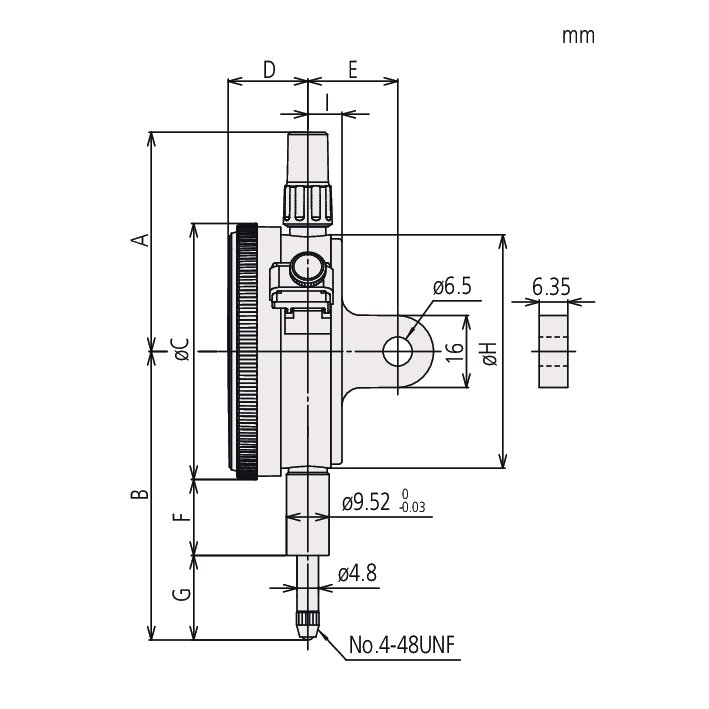 Đồng Hồ So Cơ Khí, Dial Indicator, Flat Back, AGD/ANSI 0,5", 0,001", Reverse Reading Mitutoyo 2914SB 5 Đồng Hồ So Cơ Khí, Dial Indicator, Flat Back, AGD/ANSI 0,5", 0,001", Reverse Reading Mitutoyo 2914SB - Ảnh 2