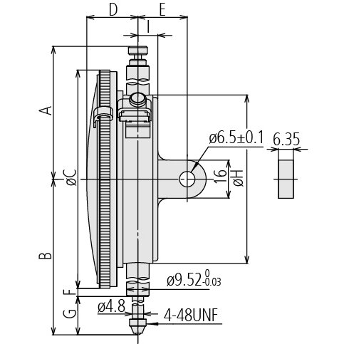 Đồng Hồ So Cơ Khí Mặt Lớn, Dial Indicator, Flat Back 100mm, 0,01mm, Shockp., Coax. Rev. Count Mitutoyo 3062AB-19 3 Đồng Hồ So Cơ Khí Mặt Lớn, Dial Indicator, Flat Back 100mm, 0,01mm, Shockp., Coax. Rev. Count Mitutoyo 3062AB-19 - Ảnh 2