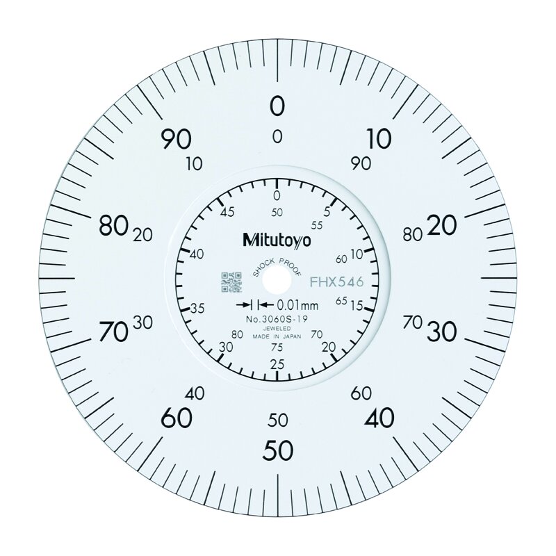 Đồng Hồ So Cơ Khí Mặt Lớn, Dial Indicator, Flat Back 100mm, 0,01mm, Shockp., Coax. Rev. Count Mitutoyo 3062AB-19 5 Đồng Hồ So Cơ Khí Mặt Lớn, Dial Indicator, Flat Back 100mm, 0,01mm, Shockp., Coax. Rev. Count Mitutoyo 3062AB-19 - Ảnh 4
