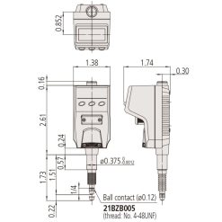 Đồng Hồ So Điện Tử Đặc Biệt, Digital Indicator ID-N, IP66 12,7mm, 0,01mm Mitutoyo 543-570 8 dong ho so dien tu dac biet digital indicator id n ip66 ansi agd inch metric 0 5 0 00005 543 576 1