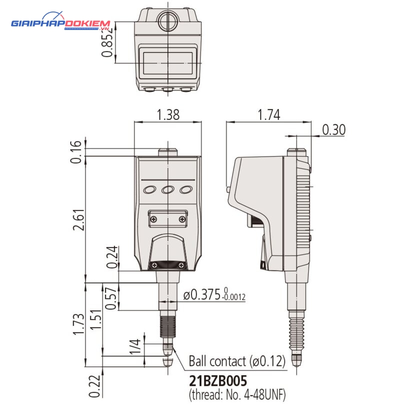 Đồng Hồ So Điện Tử Đặc Biệt, Digital Indicator ID-N, IP66 12,7mm, 0,01mm Mitutoyo 543-570 3 Đồng Hồ So Điện Tử Đặc Biệt, Digital Indicator ID-N, IP66 12,7mm, 0,01mm Mitutoyo 543-570 - Ảnh 2