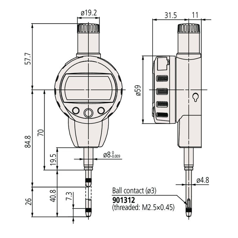 Đồng Hồ So Điện Tử, Digital Indicator ID-C, ANSI/AGD Inch/Metric, 1", 0,00005", Flat Back Mitutoyo 543-472B 6 Đồng Hồ So Điện Tử, Digital Indicator ID-C, ANSI/AGD Inch/Metric, 1", 0,00005", Flat Back Mitutoyo 543-472B - Ảnh 2
