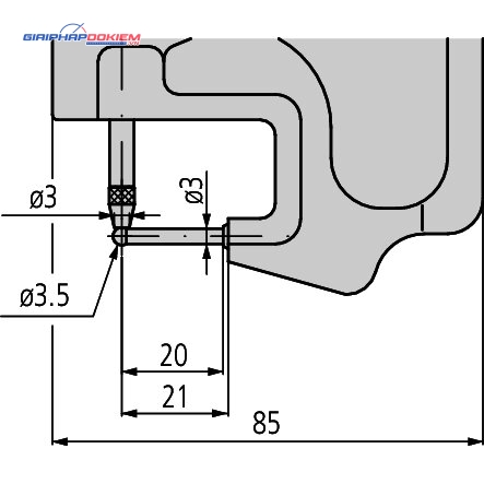 Đồng hồ đo độ dày điện tử, 0-0,4", 0,0005"/0,01mm Mitutoyo 547-361S 5 Đồng hồ đo độ dày điện tử, 0-0,4", 0,0005"/0,01mm Mitutoyo 547-361S - Ảnh 2