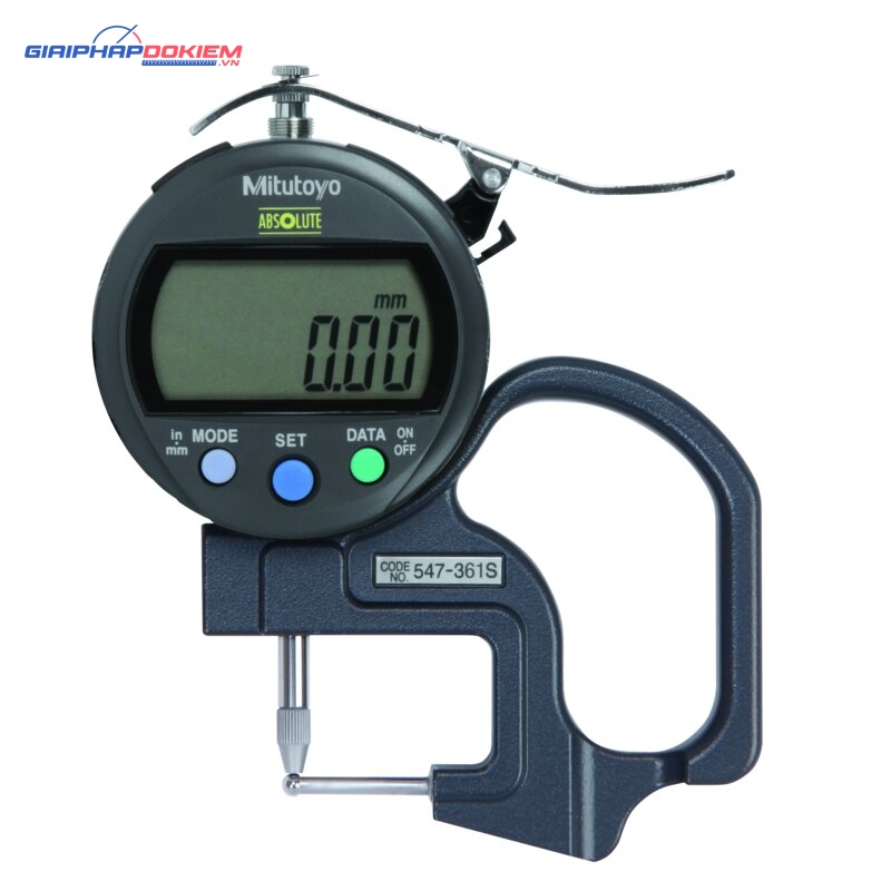 Đồng hồ đo độ dày điện tử, 0-0,4", 0,0005"/0,01mm Mitutoyo 547-361S 4 Đồng hồ đo độ dày điện tử, 0-0,4", 0,0005"/0,01mm Mitutoyo 547-361S