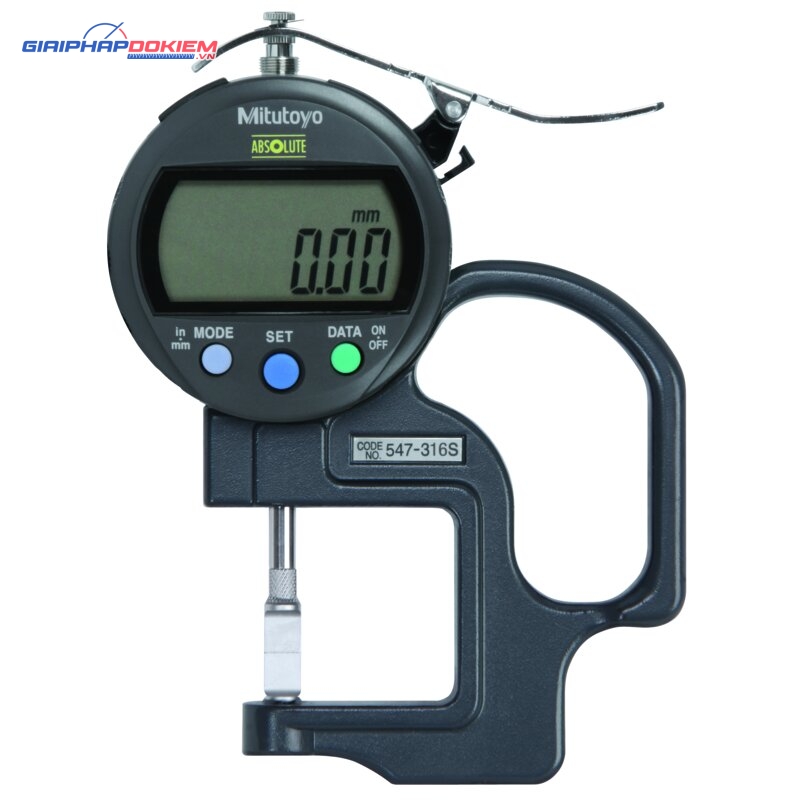 Đồng hồ đo độ dày điện tử, 0-0,4", 0,0005" Mitutoyo 547-316S 2 Đồng hồ đo độ dày điện tử, 0-0,4", 0,0005" Mitutoyo 547-316S