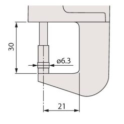 Đồng hồ đo độ dày điện tử, 0-12mm, 0,001mm Mitutoyo 547-401 7 dong ho so dien tu do day abs digital thickness gauge inch metric 0 0 47 0 00005 0 001mm 547 400s 1