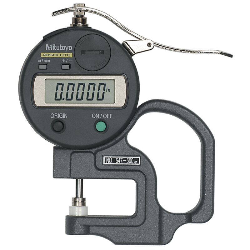 Đồng hồ đo độ dày điện tử, 0-0,47", 0,0005" Mitutoyo 547-500S 3 Đồng hồ đo độ dày điện tử, 0-0,47", 0,0005" Mitutoyo 547-500S