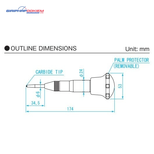 Đục lấy dấu tự động không cần búa Niigata Seiki AP-L 4 Đục lấy dấu tự động không cần búa Niigata Seiki AP-L - Ảnh 2