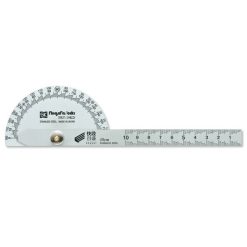 Dưỡng đo góc bán nguyệt 0-180º vạch chia Kaidan Niigataseiki PRT-19KD