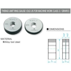 Dưỡng đo ren ngoài M8x1.25-GRWR II, Niigata Seiki GRWR2-08125 4 duong do ren ngoai m12x1 25 grwr ii niigata seiki grwr2 12125 1