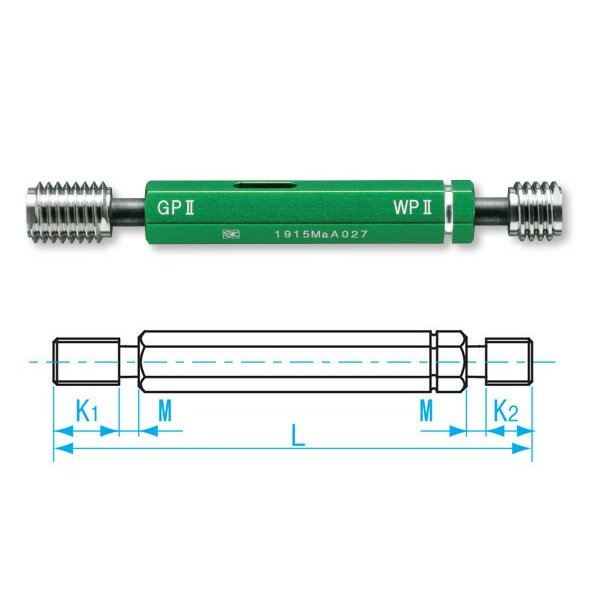 Dưỡng đo ren trong M18x2.5-GPWP II, Niigata Seiki GPWP2-2025 3 Dưỡng đo ren trong M18x2.5-GPWP II, Niigata Seiki GPWP2-2025