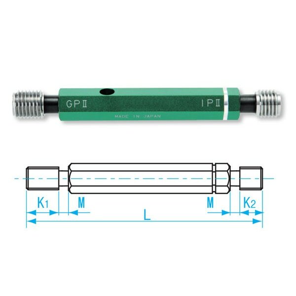 Dưỡng đo ren trong M4x0.7-GPIP II, Niigata Seiki GPIP2-0407 3 Dưỡng đo ren trong M4x0.7-GPIP II, Niigata Seiki GPIP2-0407