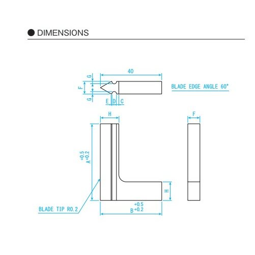 Eke vuông chuẩn dài 100x70mm kiểu vát cạnh Niigata Seiki AAI-100K 4 Eke vuông chuẩn dài 100x70mm kiểu vát cạnh Niigata Seiki AAI-100K - Ảnh 2