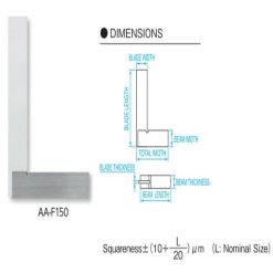 Eke vuông chuẩn dài 300x200mm kiểu đế dày Niigata Seiki AA-F300