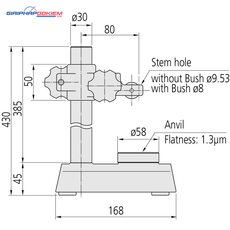 Đế gá đồng hồ so D=58mm Mitutoyo 519-109-10 6 Đế gá đồng hồ so D=58mm Mitutoyo 519-109-10 - Ảnh 2