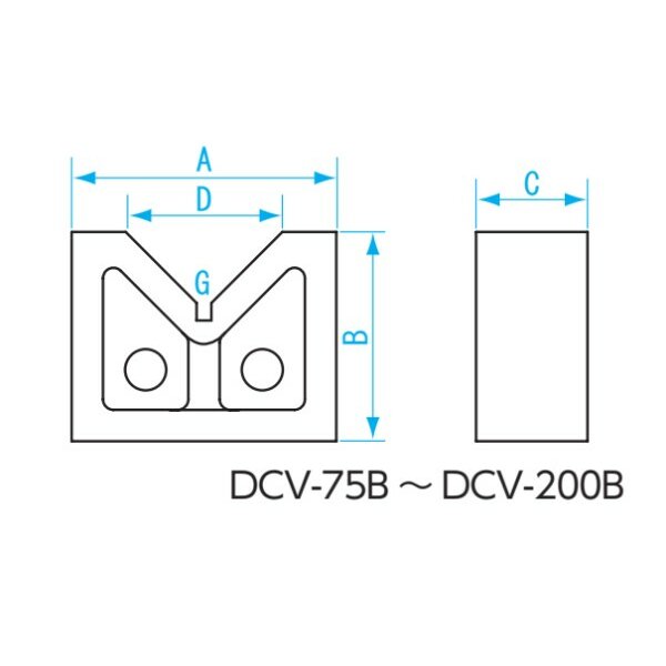 Khối V dài 150mm (2 cái/cặp) Niigata Seiki DCV-150A 4 Khối V dài 150mm (2 cái/cặp) Niigata Seiki DCV-150A - Ảnh 2