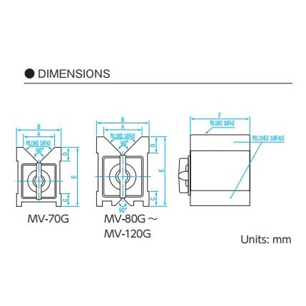 Khối V từ tính dài 120mm Niigata Seiki MV-120G 4 Khối V từ tính dài 120mm Niigata Seiki MV-120G - Ảnh 2
