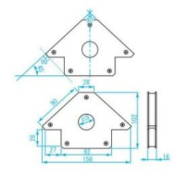 Khung cố định góc hàn 45°,90°, Niigata Seiki 135° Niigata Seiki MGW-120A 5 khung co dinh goc han 45 90 niigata seiki 135 niigata seiki mgw 120a 1