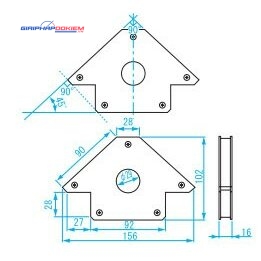 Khung cố định góc hàn 45°,90°, Niigata Seiki 135° Niigata Seiki MGW-120A 4 Khung cố định góc hàn 45°,90°, Niigata Seiki 135° Niigata Seiki MGW-120A - Ảnh 2