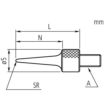 Kim đo đồng hồ so R=0,4mm, L=35mm, Steel, Metric Mitutoyo 21AAA256 4 Kim đo đồng hồ so R=0,4mm, L=35mm, Steel, Metric Mitutoyo 21AAA256 - Ảnh 2