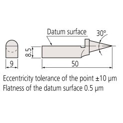 mui do tam 30%C2%B0 cho can mau mitutoyo 619021 1
