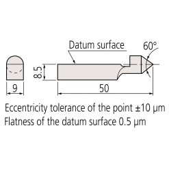 mui do tam 60%C2%B0 cho can mau mitutoyo 619020 1