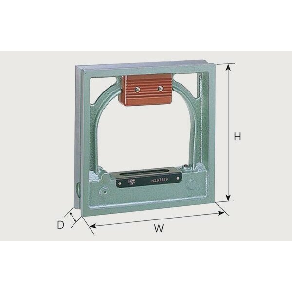 Nivo khung 200mm độ nhạy 0.02mm/m Niigata Seiki SLW-200002 3 Nivo khung 200mm độ nhạy 0.02mm/m Niigata Seiki SLW-200002 - Ảnh 2