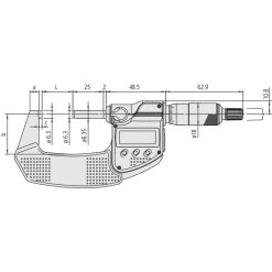 panme dien tu do ngoai mitutoyo 75 100mm 293 243 30 1