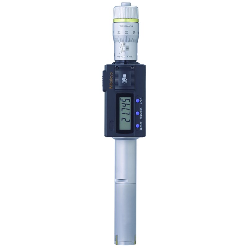 Panme Đo Lỗ 3 Chấu Điện Tử Metric, 25-30mm, IP65, TIN Mitutoyo 468-167 3 Panme Đo Lỗ 3 Chấu Điện Tử Metric, 25-30mm, IP65, TIN Mitutoyo 468-167