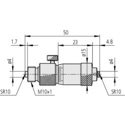 Panme Đo Trong Dạng Thanh Nối Cơ Khí 50-300mm Mitutoyo 7 panme do trong dang thanh noi co khi 2 60 mitutoyo 137 220 1