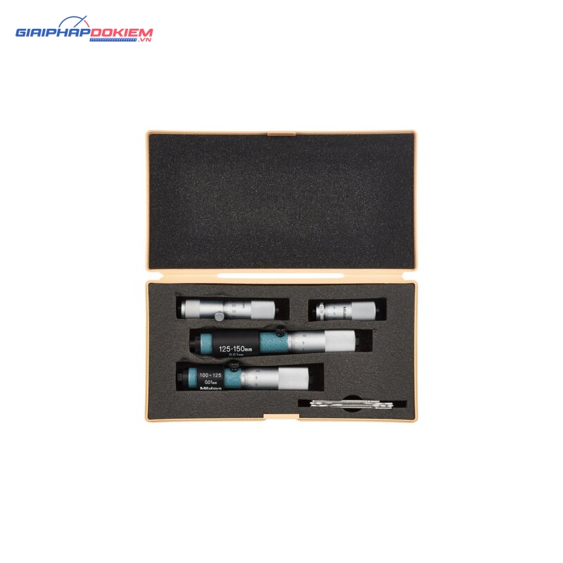 Panme đo trong dạng thanh nối Cơ Khí 50-150mm, (4 pcs.) Mitutoyo 133-901 3 Panme đo trong dạng thanh nối Cơ Khí 50-150mm, (4 pcs.) Mitutoyo 133-901