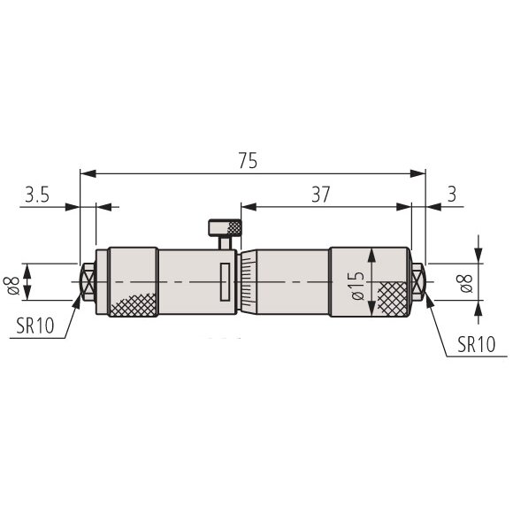 Panme Đo Trong Dạng Thanh Nối Cơ Khí 75-100mm Mitutoyo 133-144 4 Panme Đo Trong Dạng Thanh Nối Cơ Khí 75-100mm Mitutoyo 133-144 - Ảnh 2