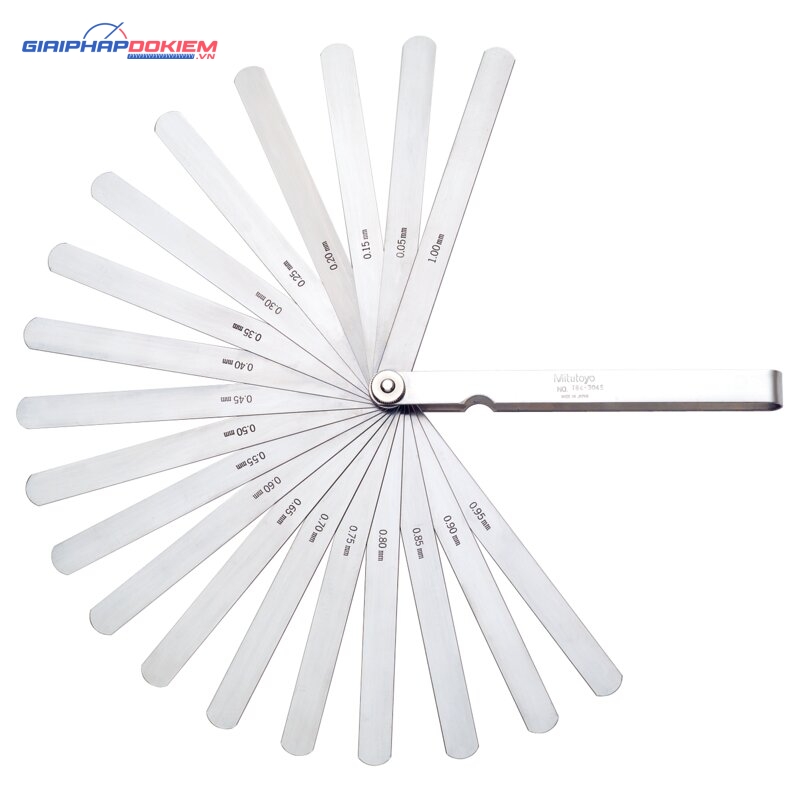 Bộ căn lá 0,05~1mm 28 lá Mitutoyo 184-303S 2 Bộ căn lá 0,05~1mm 28 lá Mitutoyo 184-303S
