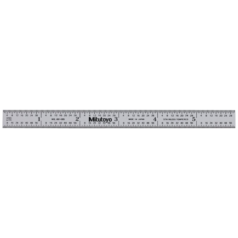 Thước Lá Thép 150mm/6", Metric/Inch Mitutoyo 182-205 3 Thước Lá Thép 150mm/6", Metric/Inch Mitutoyo 182-205