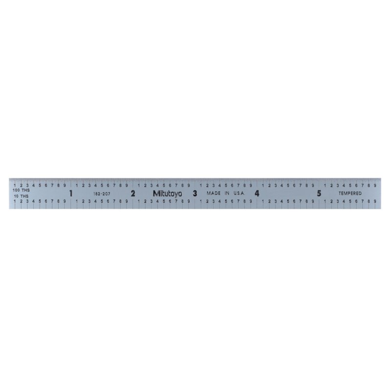 Thước Lá Thép 150mm/6", Metric/Inch Mitutoyo 182-207 3 Thước Lá Thép 150mm/6", Metric/Inch Mitutoyo 182-207