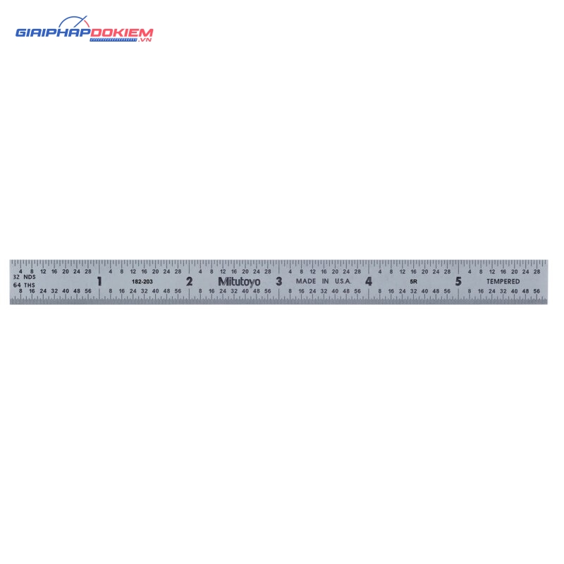 Thước Lá Thép 6", Inch Mitutoyo 182-203 3 Thước Lá Thép 6", Inch Mitutoyo 182-203