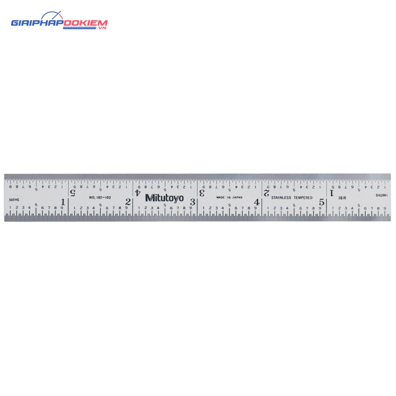 Thước Lá Thép 6" Inch Mitutoyo 182-102 3 Thước Lá Thép 6" Inch Mitutoyo 182-102