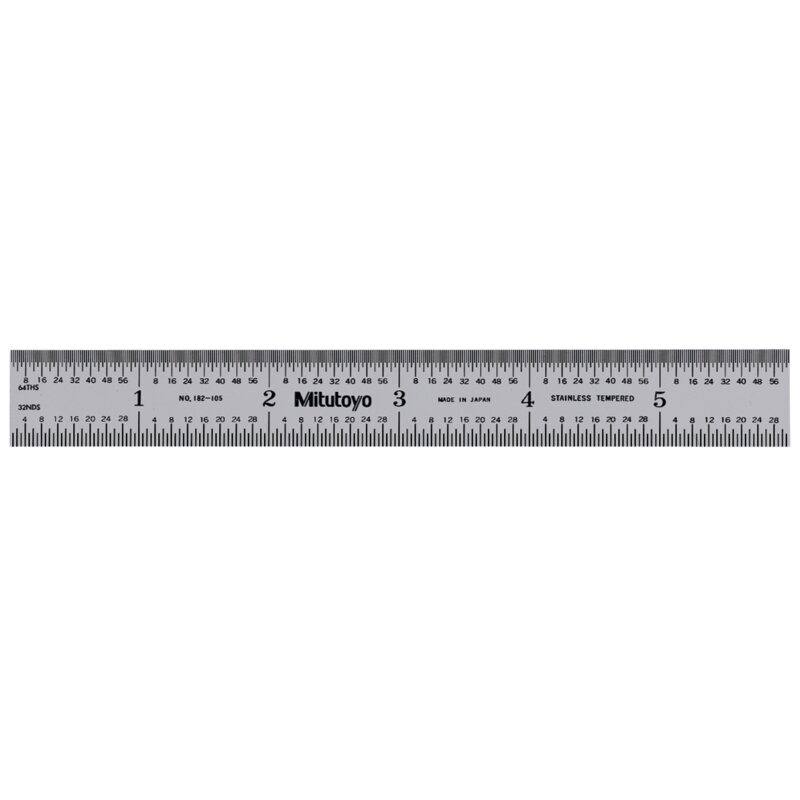 Thước Lá Thép 300mm/12", Metric/Inch Mitutoyo 182-125 3 Thước Lá Thép 300mm/12", Metric/Inch Mitutoyo 182-125