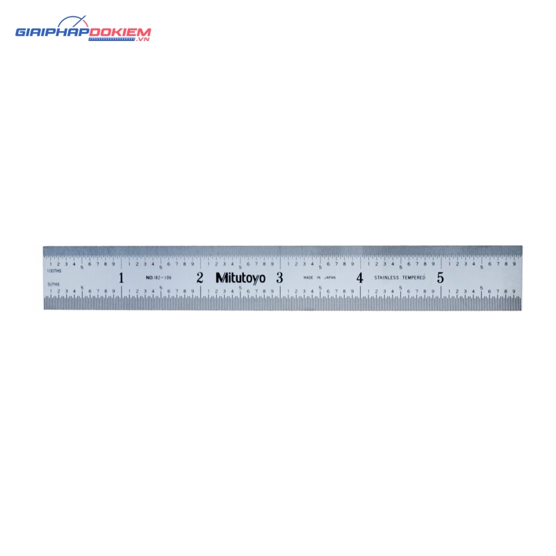 Thước Lá Thép 150mm/6", Metric/Inch Mitutoyo 182-106 3 Thước Lá Thép 150mm/6", Metric/Inch Mitutoyo 182-106