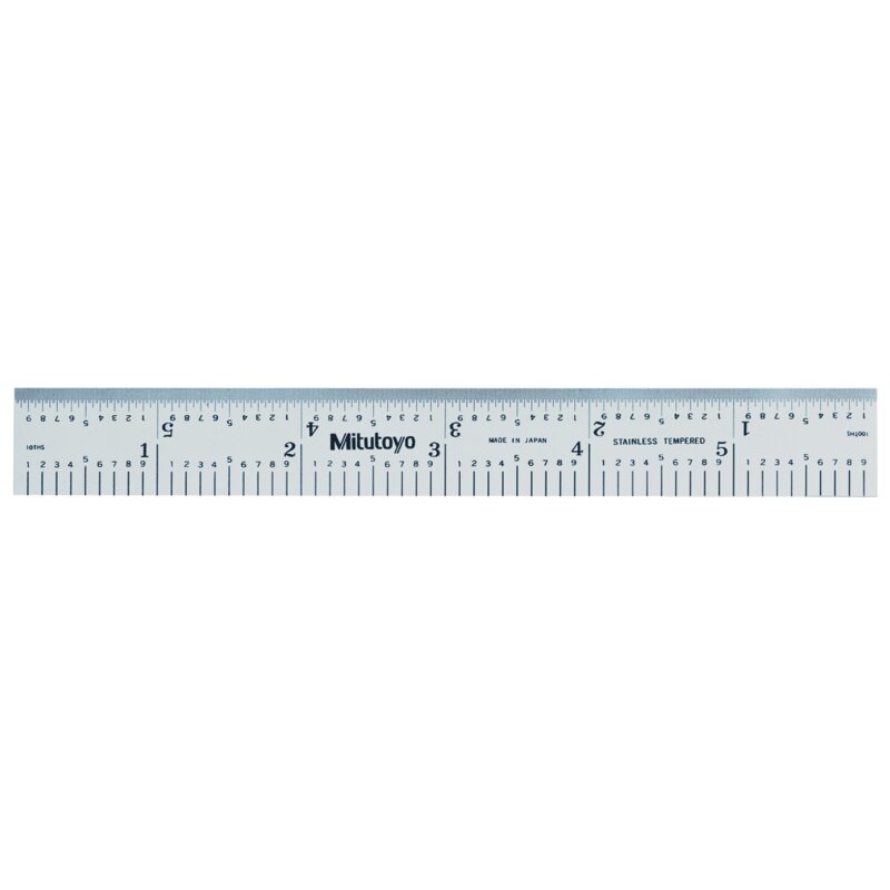Thước Lá Thép 150mm/6", Metric/Inch Mitutoyo 182-107 3 Thước Lá Thép 150mm/6", Metric/Inch Mitutoyo 182-107