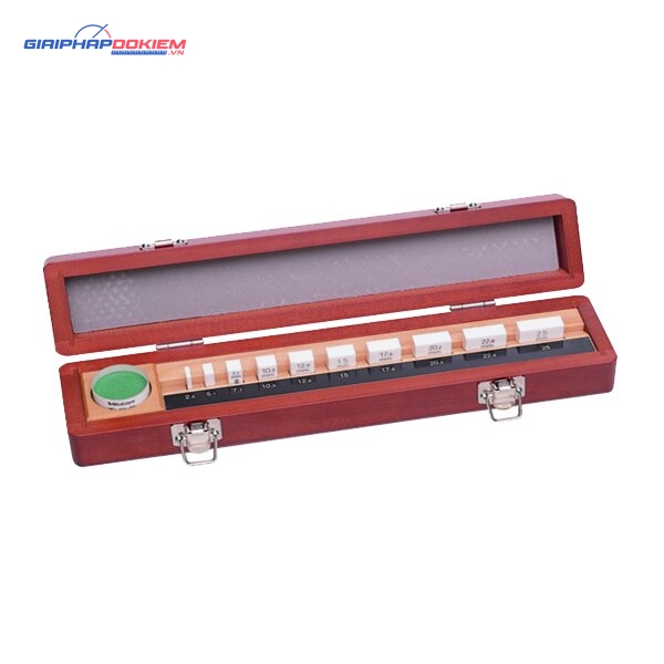 Bộ Căn Mẫu Ceramic Hệ Mét 10 Miếng Cấp 2, Có kính song song 12mm Mitutoyo 516-158-60 2 Bộ Căn Mẫu Ceramic Hệ Mét 10 Miếng Cấp 2, Có kính song song 12mm Mitutoyo 516-158-60