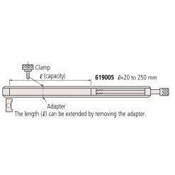 Thanh gá kẹp căn mẫu 20-250mm Mitutoyo 619005 5 thanh ga kep can mau 20 250mm mitutoyo 619005 1