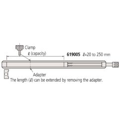 Thanh gá kẹp căn mẫu 20-250mm Mitutoyo 619005 5 thanh ga kep can mau 20 250mm mitutoyo 619005 1